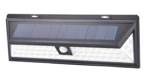 FOCO JARDIN  SOLAR LED RECARGABLE PARED NEGRO  10W