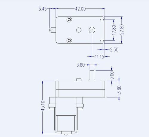 MOTOR REDUCTOR EN "L" DC3~6V FACTOR REDUCTOR: 1:120