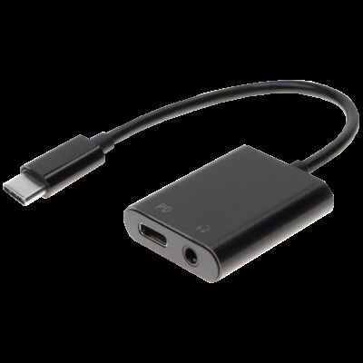 ADAPTADOR USB C M-H + H 3.5MM 4C OTG