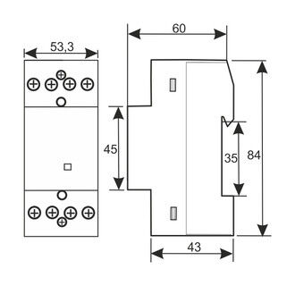 CONTACTOR 63A-230V 4 C