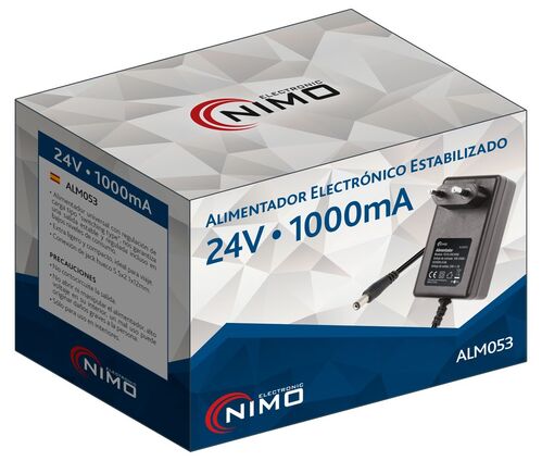 ALIMENTADOR 100V-240V SALIDA 24V 1 AMP.