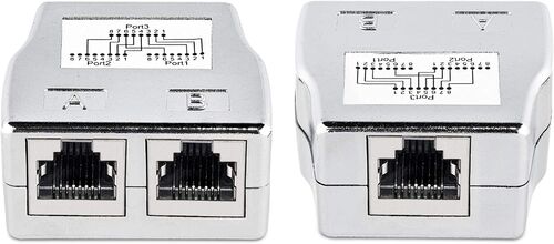 DUPLICADOR DE RED RJ-45 CAT6 PAREJA - Tecnitron - Tienda Online