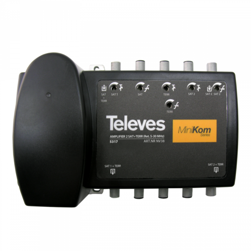 CANTRAL AMPLIFICADOR TELEVES MINIKON RET-MATV+2FI F