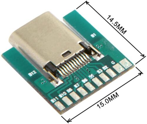 CONECTOR HEMBRA USB-C 3.1 24PIN ARDUINO