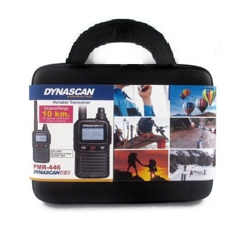 EMISORA PORTATIL DYNASCAN AD-09+ PAREJA PMR-446  CON  MALETIN