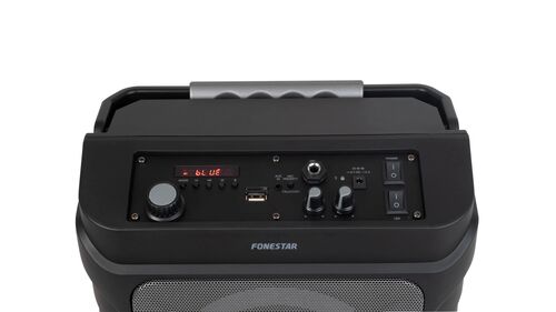 ALTAVOZ PORTATIL FONESTAR PARTYBOX CON KARAOKE CON REPRODUCTOR  Bluetooth, USB/microSD y sintonizador FM