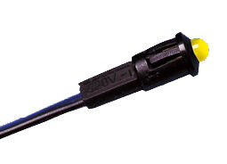 PILOTO LED C/CABLE INTERMITENTE 12V CC AMARILLA