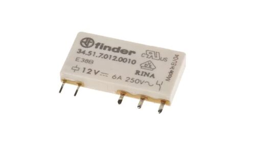 RELE FINDER 3451 CI 12V 1CTO. DC 6 AmP.(RL-261)