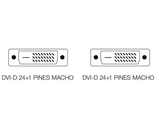 CONEXION DVI-D(24+1) M-M GOLD/F 3 MTS.
