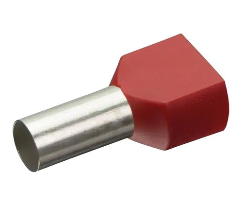PUNTERA HUECA PRE-AISLADA PARA CABLE DUAL 2x16mm