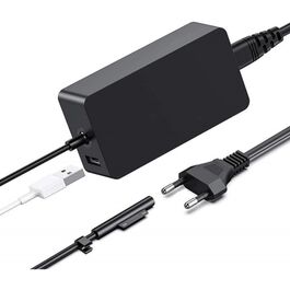 FUENTE DE ALIMENTACION 15V/65W/4A CARGADOR SURFACE PRO PARA MICROSOFT Y SALIDA USB PARA MOVILES