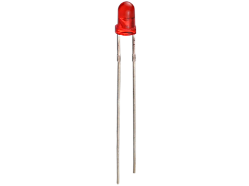 LED 3MM CON LENTE ROJA