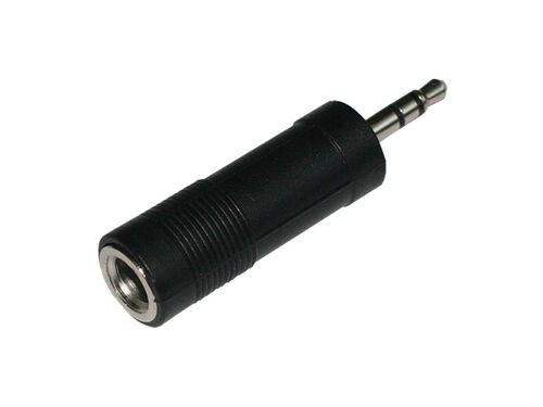 ADAPTADOR JACK MACHO 3.5MM ESTREO A HEMBRA 6.3MM ESTREO