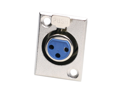 CONECTOR CANON HEMBRA 3C. FIJACIÓN A TORNILLO