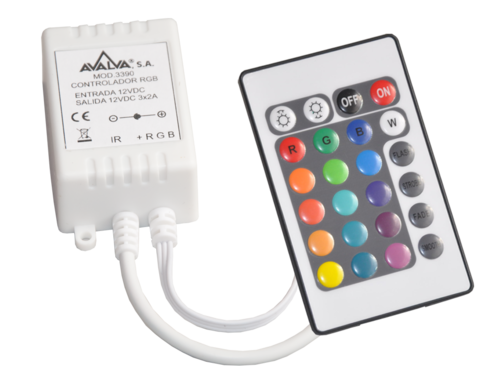 CONTROLADOR PARA TIRAS DE LED RGB,