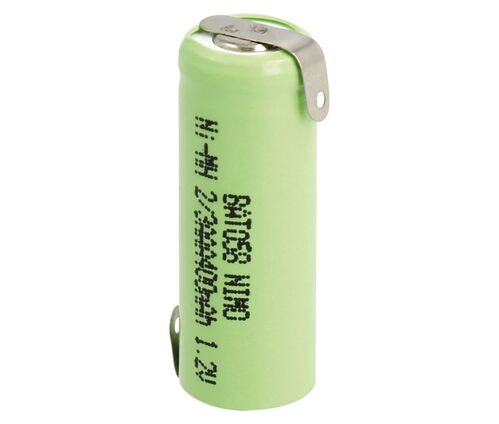 BATERIA 1,2V/400mAh. 2/3AAA TERMINAL Ni-Mh.