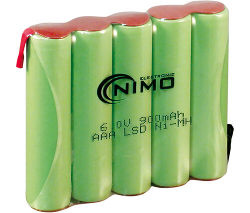 BATERIA 6V/900 mAh. Ni-Mh. AAAx5 TERM.