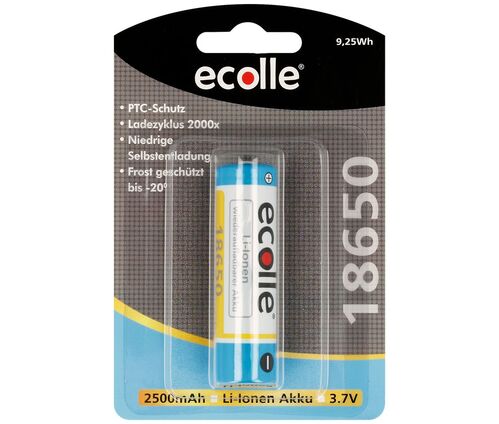 BATERIA 3,7V/2500MaH. LI-ON 18650 TETON