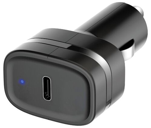 CARGADOR USB-C PD MECHERO 12-24V 18W