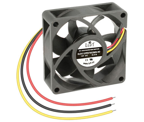 VENTILADOR 70x70x25MM 12V CC 3 HILOS