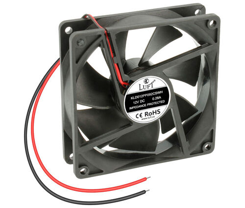 VENTILADOR 92x92x25 12V CC 2 HILOS