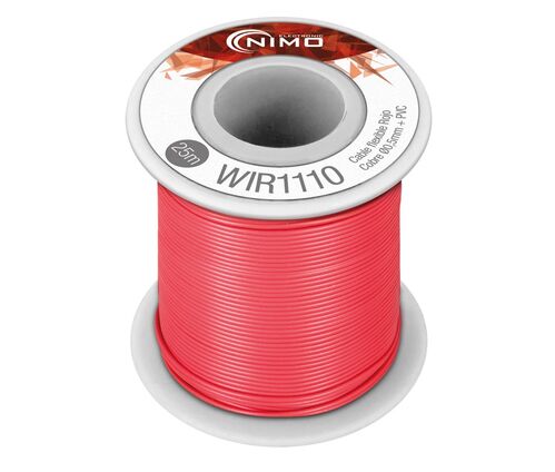 CABLE FLEXIBLE 0,5mm 25mts. ROJO